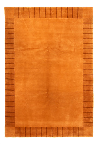 Nepal Teppich 204x301cm - Wollteppich - terrakotta