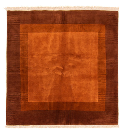 Nepal Teppich 203x205cm - Wollteppich - braun