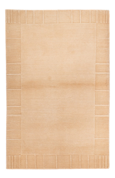 Nepal Teppich 120x180cm - Wollteppich - beige