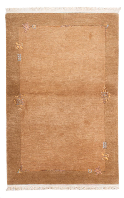 Nepal Teppich 121x185cm - Wollteppich - braun
