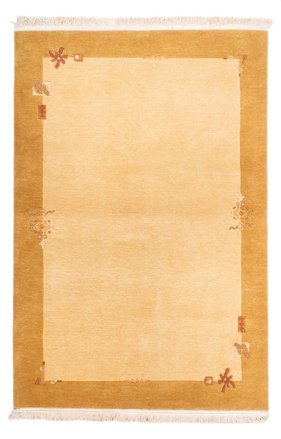 Nepal Teppich 123x181cm - Wollteppich - beige