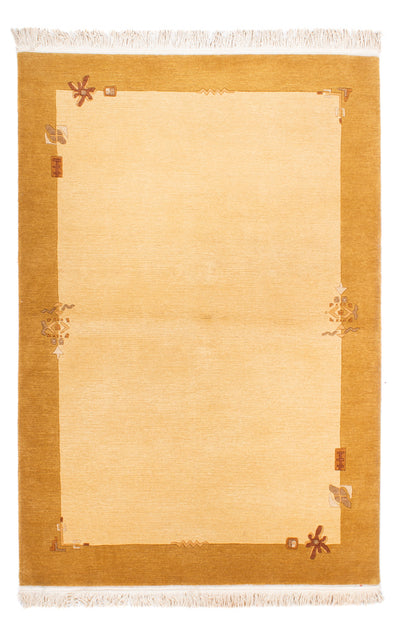 Nepal Teppich 122x181cm - Wollteppich - beige