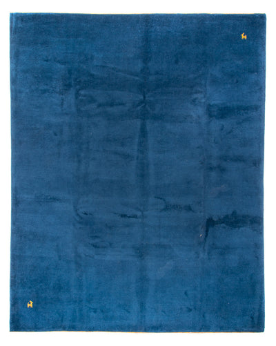 Gabbeh Teppich Indus 280x396cm - Wollteppich - blau