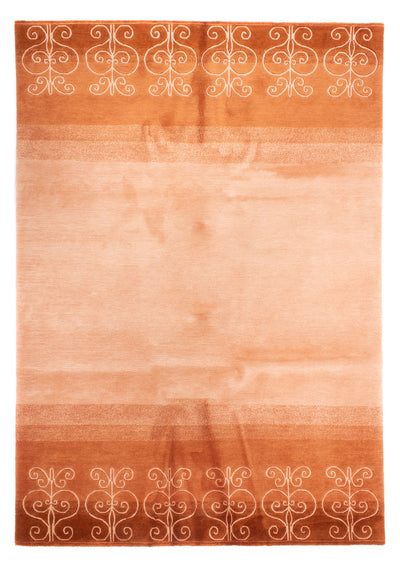 Nepal Teppich 169x240cm - Wollteppich - terrakotta