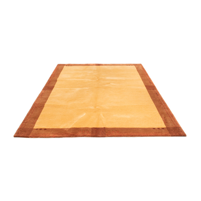Nepal Teppich 173x243cm - Wollteppich - gold