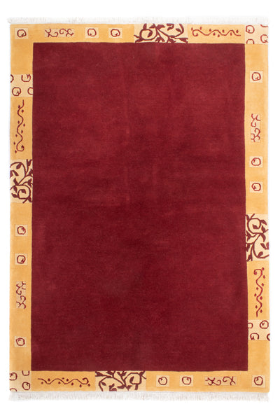 Nepal Teppich 173x244cm - Wollteppich - rot