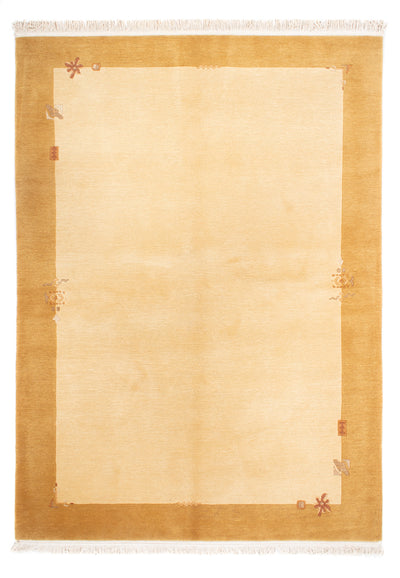 Nepal Teppich 170x241cm - Wollteppich - beige