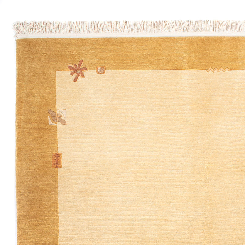 Nepal Teppich 170x241cm - Wollteppich - beige