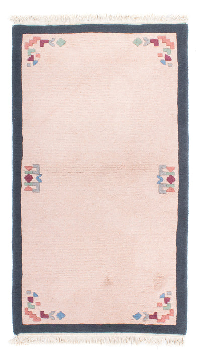 Nepal Teppich 91x162cm - Wollteppich - beige