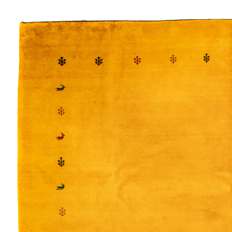 Gabbeh Teppich Indus 299x388cm - Wollteppich - gelb