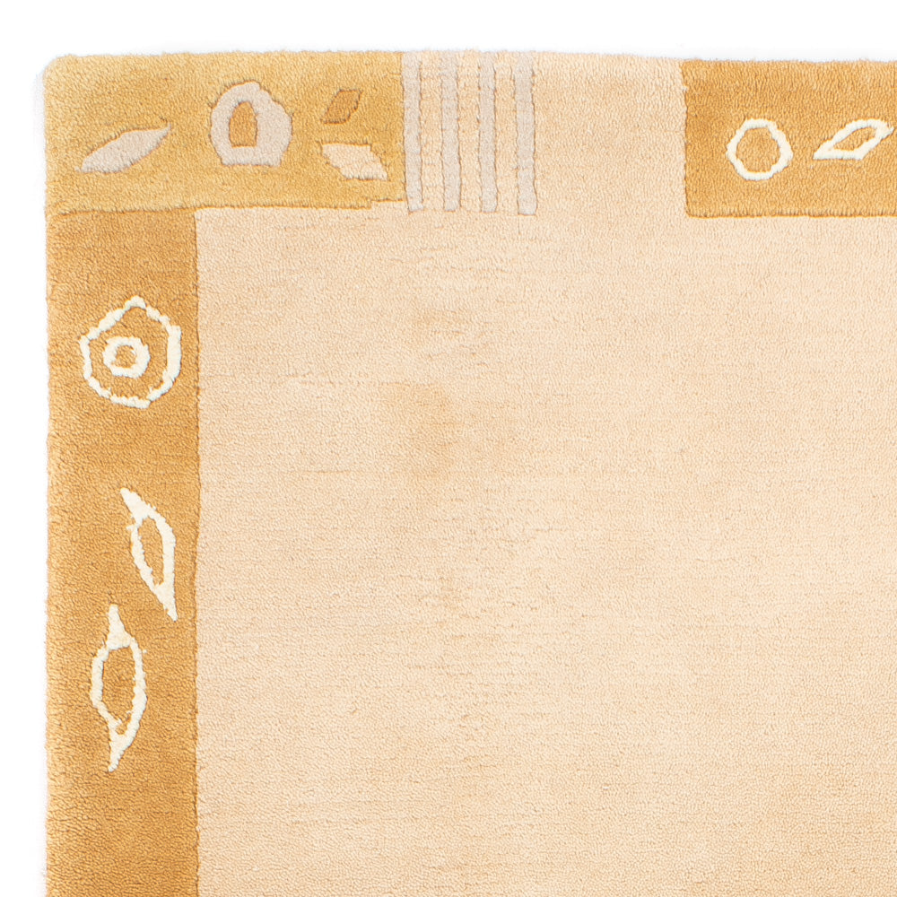 Nepal Teppich 90x160cm - Wollteppich - beige