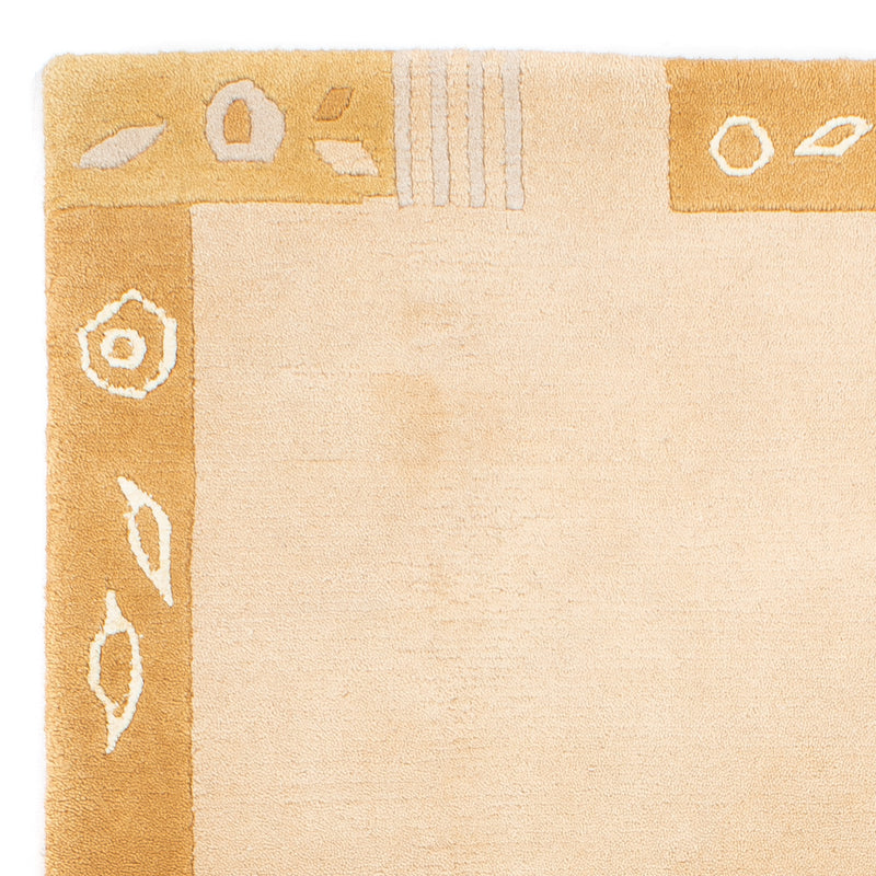 Nepal Teppich 90x160cm - Wollteppich - beige