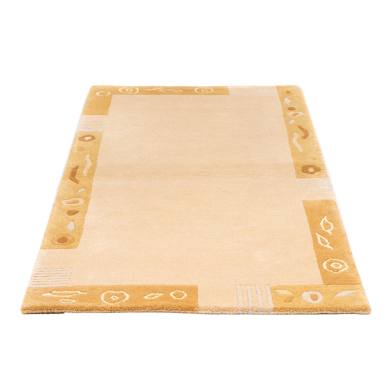 Nepal Teppich 90x160cm - Wollteppich - beige
