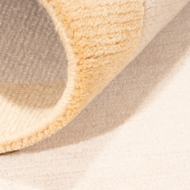 Nepal Teppich 84x153cm - Wollteppich - beige