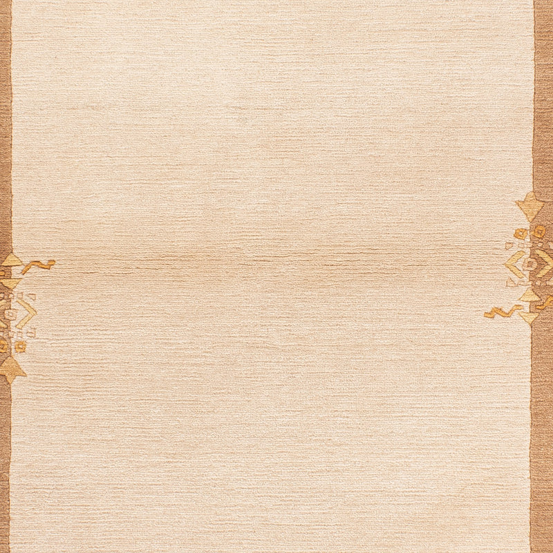 Nepal Teppich 91x157cm - Wollteppich - beige