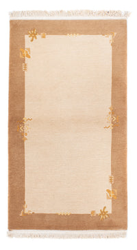 Nepal Teppich 94x162cm - Wollteppich - beige – product image