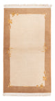 Nepal Teppich 94x162cm - Wollteppich - beige