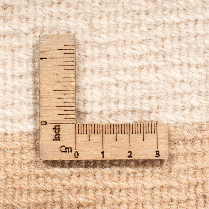 Nepal Teppich 94x162cm - Wollteppich - beige