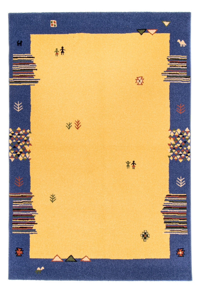 Moderner Teppich 160x240cm - Designerteppich - gold