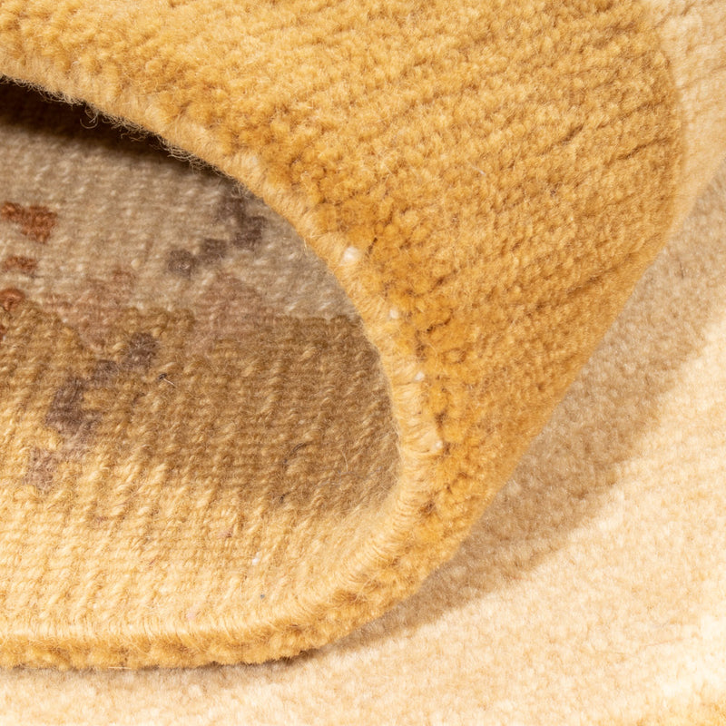 Nepal Teppich 73x144cm - Wollteppich - beige