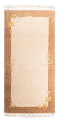 Nepal Teppich 73x143cm - Wollteppich - beige – product image