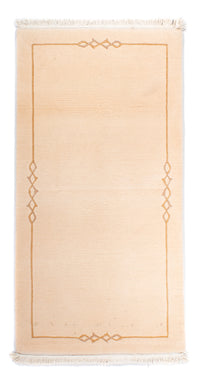Nepal Teppich 72x141cm - Wollteppich - beige – product image