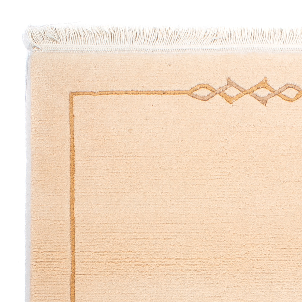 Nepal Teppich 72x141cm - Wollteppich - beige