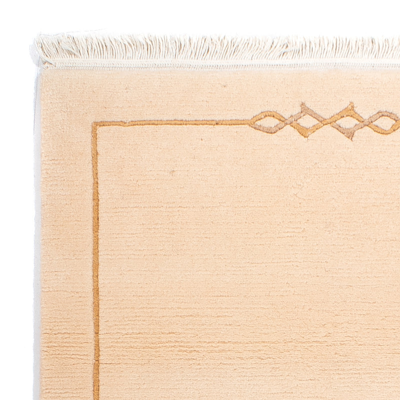 Nepal Teppich 72x141cm - Wollteppich - beige