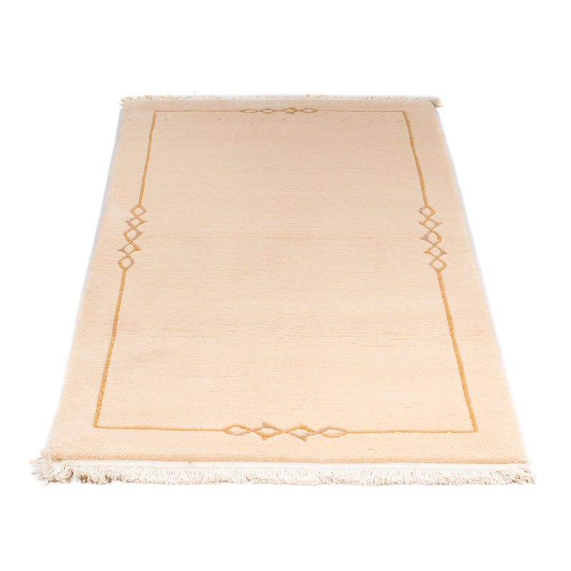 Nepal Teppich 72x141cm - Wollteppich - beige