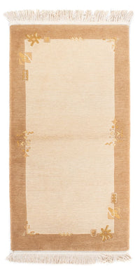 Nepal Teppich 71x137cm - Wollteppich - beige – product image