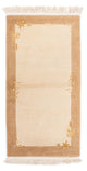 Nepal Teppich 71x137cm - Wollteppich - beige