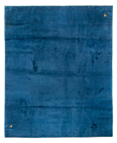 Gabbeh Teppich Indus 305x396cm - Wollteppich - blau