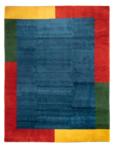 Gabbeh Teppich Indus 285x397cm - Wollteppich - blau