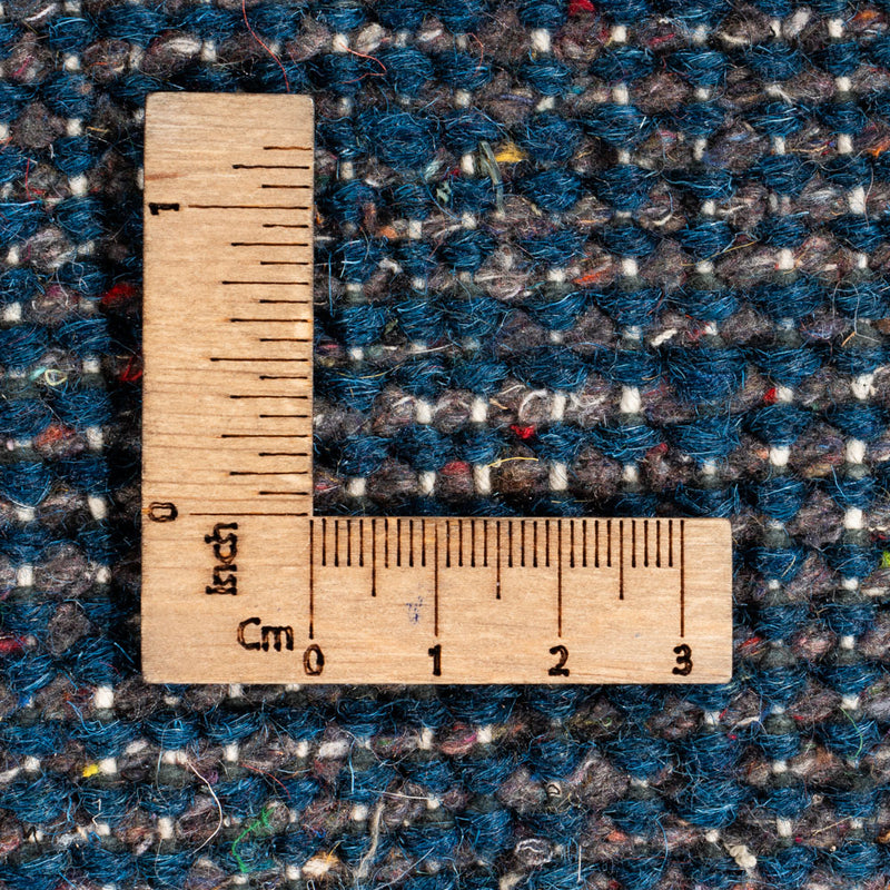 Gabbeh Teppich Indus 190x190cm - Wollteppich - blau