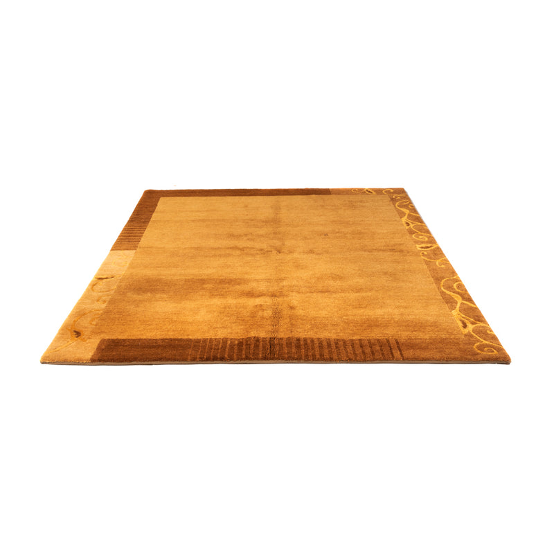 Nepal Teppich 199x207cm - Wollteppich - rost