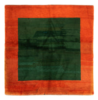 Gabbeh Teppich Indus 196x205cm - Wollteppich - grün – product image