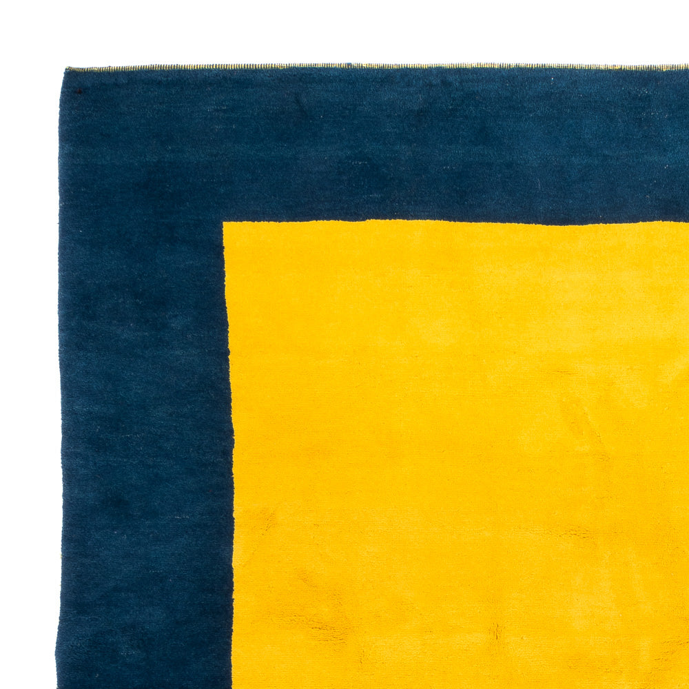 Gabbeh Teppich Indus 247x252cm - Wollteppich - gelb
