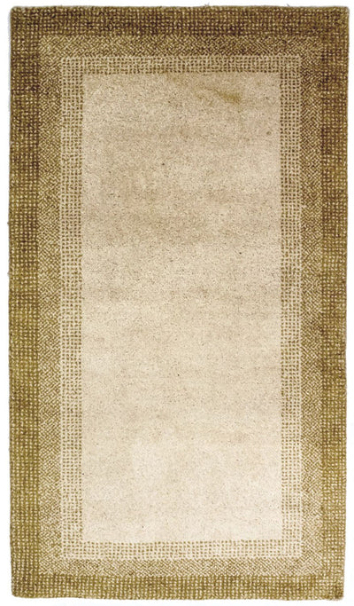 Gabbeh Teppich Indus 91x159cm - Wollteppich - beige