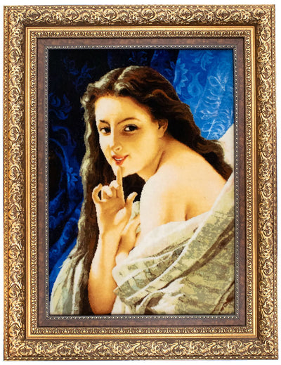 Bild-Teppich 71x87cm - Orientteppich - mehrfarbig