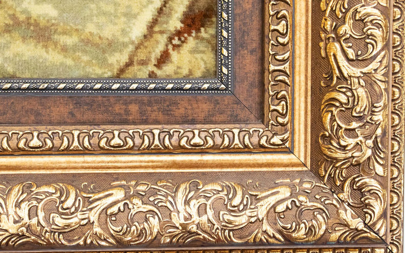 Bild-Teppich 71x87cm - Orientteppich - mehrfarbig