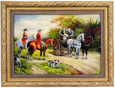 Bild-Teppich 78x98cm - Orientteppich - mehrfarbig