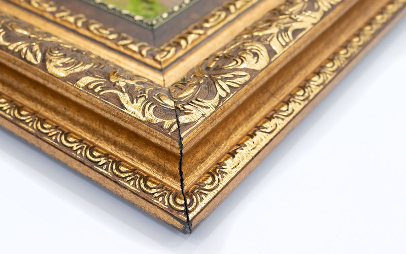 Bild-Teppich 78x98cm - Orientteppich - mehrfarbig