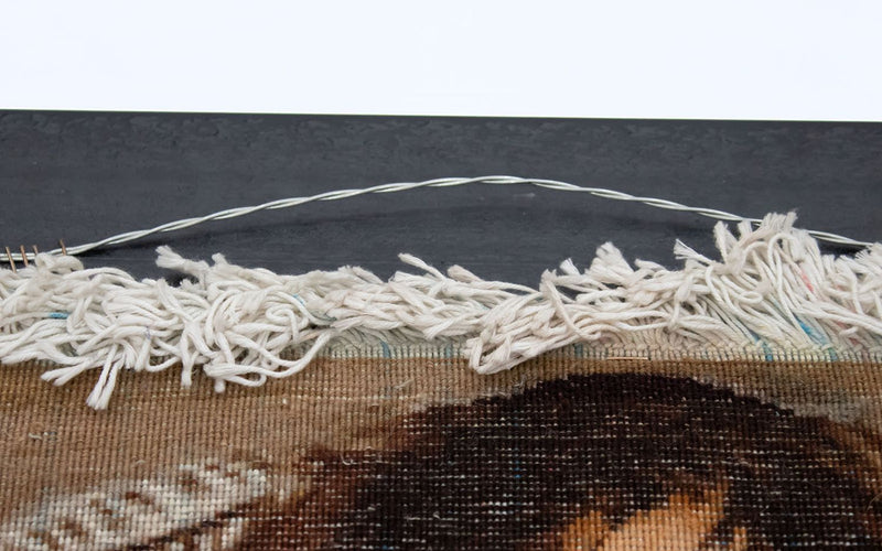 Bild-Teppich 81x102cm - Orientteppich - braun
