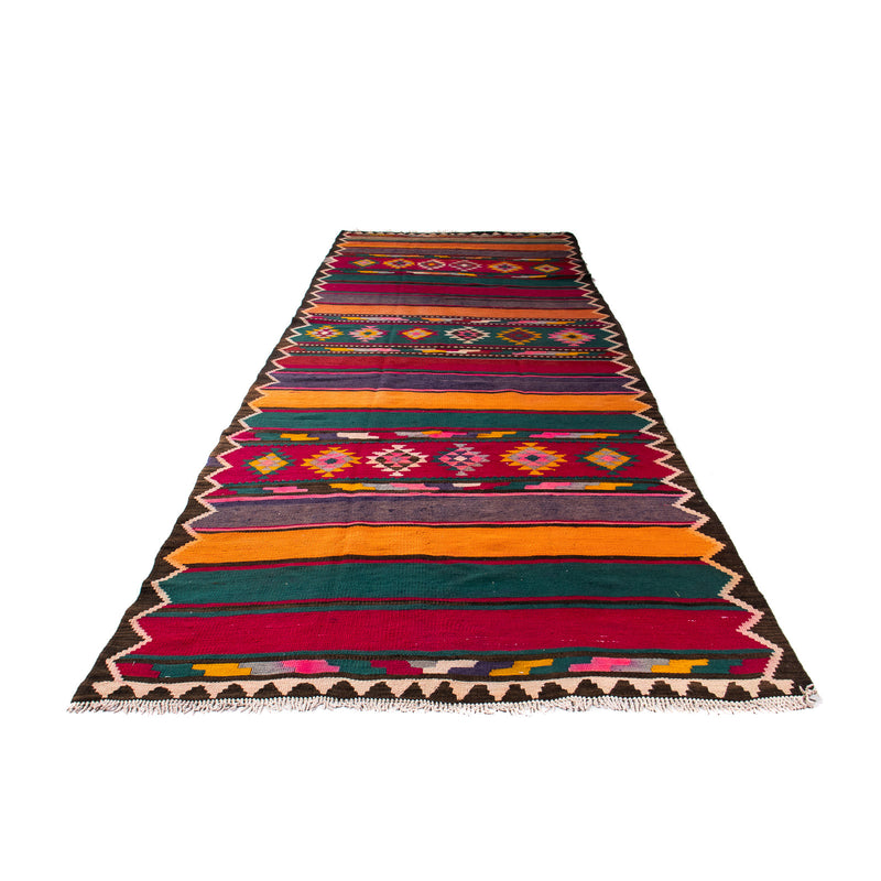 Kelim Teppich Old 130x365cm - mehrfarbig