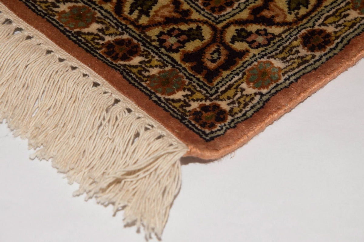 Kaschmir Seide Teppich 77x316cm - Orientteppich - mehrfarbig