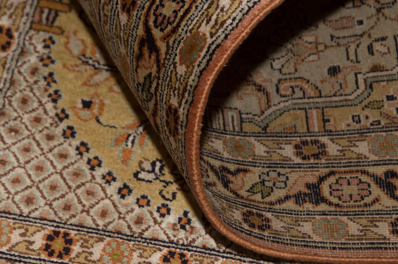 Kaschmir Seide Teppich 77x316cm - Orientteppich - mehrfarbig