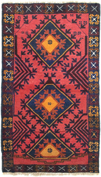 Belutsch Teppich 82x140cm - Orientteppich - rot – product image