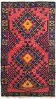 Belutsch Teppich 82x140cm - Orientteppich - rot