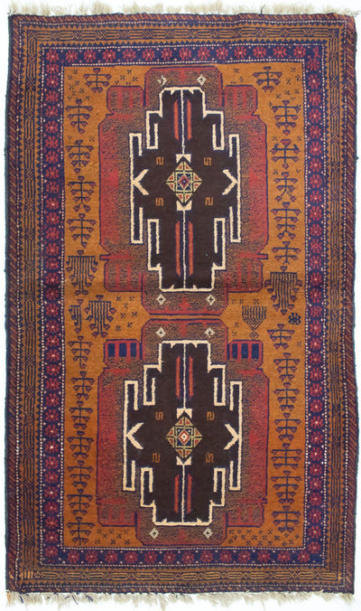 Belutsch Teppich 82x143cm - Orientteppich - mehrfarbig