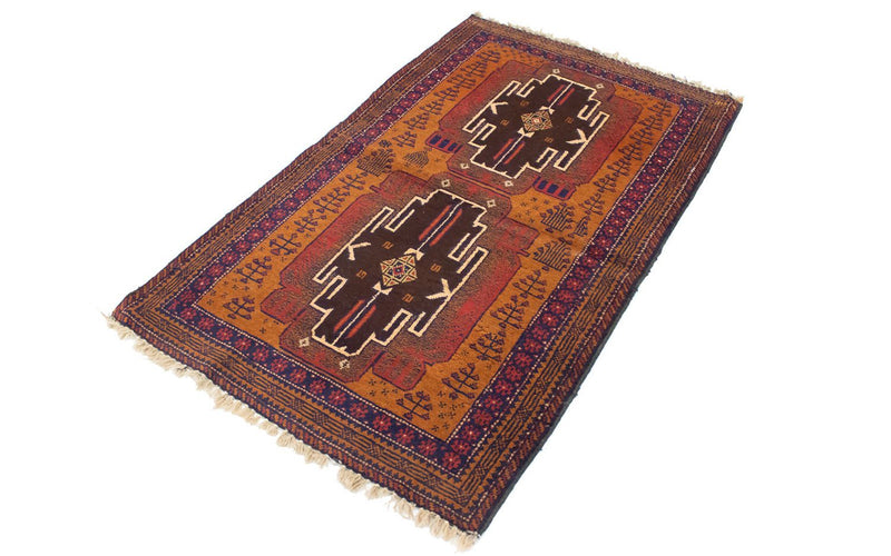 Belutsch Teppich 82x143cm - Orientteppich - mehrfarbig